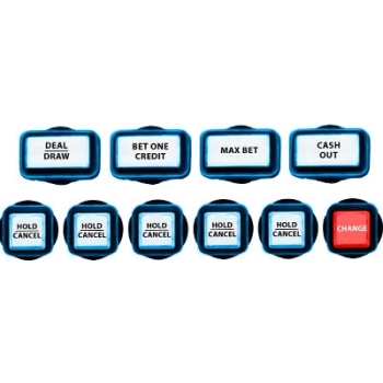 IGT GameKing Bar Top 'Blue Halo' LED Button Kit